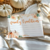 リトルカボチャ赤ちゃんシャワー家族の伝統カード エンクロージャーカード
