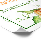 リトルカボチャ赤ちゃんシャワー家族の伝統ゲーム ポスター (角)