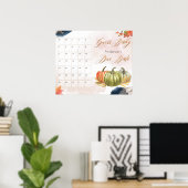 リトルカボチャ赤ちゃんシャワー推定期日ゲーム ポスター (ホームオフィス)