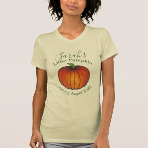 リトルカボチャ赤ちゃんシャワー新着秋秋 Tシャツ