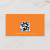 リトルカボチャ赤ちゃんシャワー本ベビーQRコード エンクロージャーカード (裏面)
