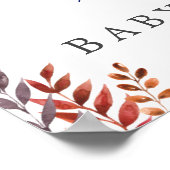 リトルカボチャ赤ちゃんシャワー歓迎サイン ポスター (角)