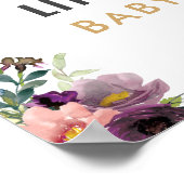 リトルカボチャ赤ちゃんシャワー歓迎サイン – 16x20 ポスター (角)