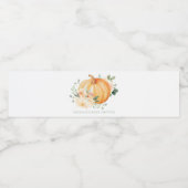 リトルカボチャ赤ちゃんシャワー水ボトルラベル ペットボトルラベル (シングルラベル)