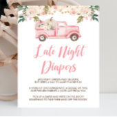 リトルカボチャ赤ちゃんシャワー深夜おむつサイン ポスター