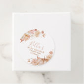 リトルカボチャ赤ちゃんシャワー秋ピンクフローラの好意 フェイバータグ (インサイチュ)