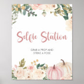 リトルカボチャ赤ちゃんシャワー自撮りステーションサイン ポスター (正面)