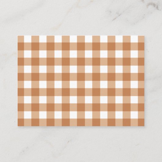 リトルカボチャ赤ちゃんシャワー表示シャワー エンクロージャーカード (裏面)