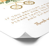 リトルカボチャ赤ちゃんシャワー8x10おむつラッフルサイン ポスター (角)