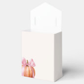 リトルカボチャ赤ちゃんシャワー – ピンクボウ秋 フェイバーボックス (オープン)