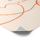 リトルカボチャ赤ちゃんシャワー – 秋のエレガンス ポスター (角)