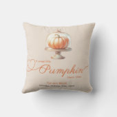 リトルカボチャ赤ちゃんシャワー – 秋シック クッション (裏面)