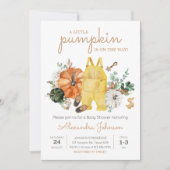 リトルカボチャ赤ちゃん服ベビーシャワー招待状 招待状 (正面)