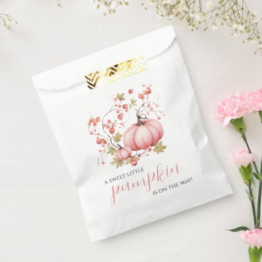 リトルカボチャ赤面秋ベリーベビーシャワー フェイバーバッグ (封をした状態)