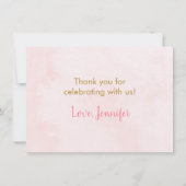 リトルカボチャ赤面金ゴールドありがとう サンキューカード (裏面)