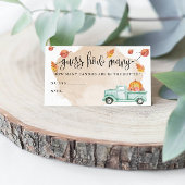 リトルカボチャ農場のトラックは、何枚のゲームカードを推測 名刺