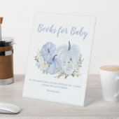 リトルカボチャ青い赤ちゃんシャワーベビー 台座サイン (インサイチュ)