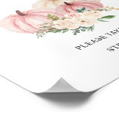 リトルカボチャ1つのフォトブースのサインを回す ポスター (角)