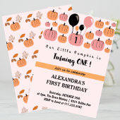 リトルカボチャ1ハロウィーン1歳の誕生日を変える 招待状