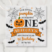 リトルカボチャ1ハロウィーン1歳の誕生日 フェイバータグ (正面)
