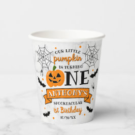 リトルカボチャ1ハロウィーン1歳の誕生日 紙コップ