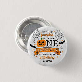 リトルカボチャ1ハロウィーン1歳の誕生日 缶バッジ