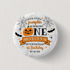 リトルカボチャ1ハロウィーン1歳の誕生日 缶バッジ