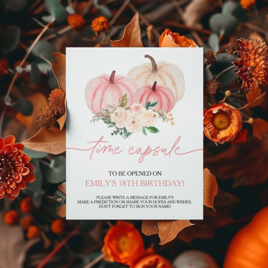 リトルカボチャ1回カプセルサインを回す ポスター