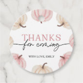 リトルカボチャ1回誕生日サンキューラベル フェイバータグ (正面)