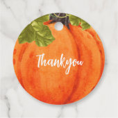 リトルカボチャ1歳の誕生日メッセージカード フェイバータグ (裏面)