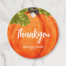 リトルカボチャ1歳の誕生日メッセージカード フェイバータグ