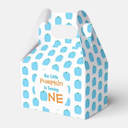 リトルカボチャ1歳の誕生日 フェイバーボックス (正面サイド)