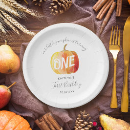 リトルカボチャ1歳の誕生日 ペーパープレート