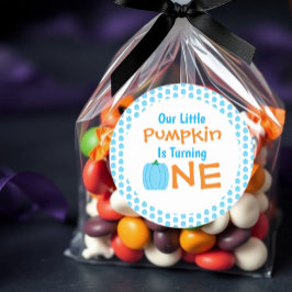 リトルカボチャ1歳の誕生日 ラウンドシール