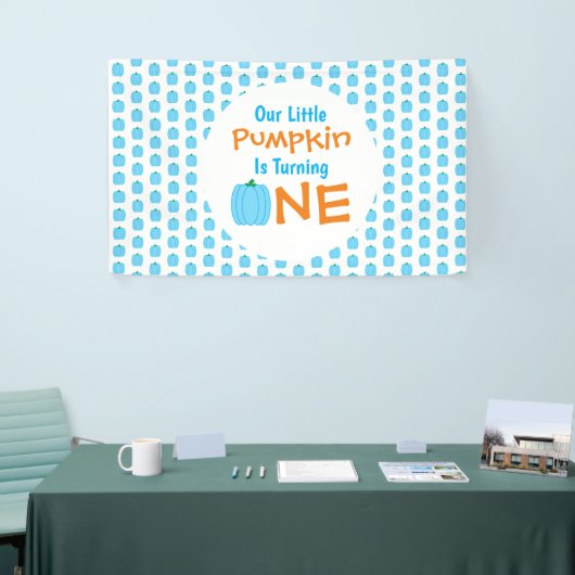 リトルカボチャ1歳の誕生日 横断幕 (トレードショー)