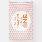 リトルカボチャ1歳の誕生日 横断幕 (縦)