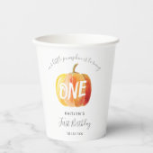 リトルカボチャ1歳の誕生日 紙コップ (正面)