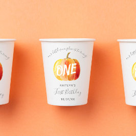 リトルカボチャ1歳の誕生日 紙コップ