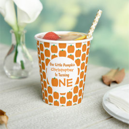 リトルカボチャ1歳の誕生日 紙コップ