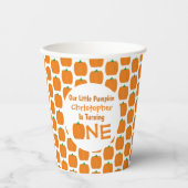 リトルカボチャ1歳の誕生日 紙コップ (正面)