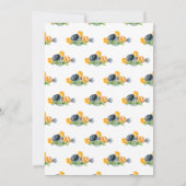 リトルカボチャ1歳不気味おもしろい1歳 招待状 (裏面)