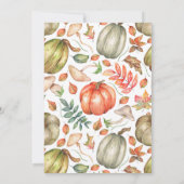 リトルカボチャ1歳秋最初の1歳 招待状 (裏面)