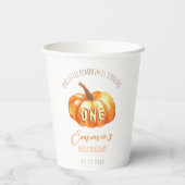 リトルカボチャ1秋の最初の誕生日 紙コップ (裏面)