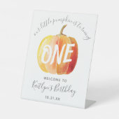 リトルカボチャ1stバースデーウェルカムサイン 台座サイン (正面)