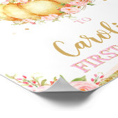 リトルカボチャ1stバースデーウェルカムポスターサイン ポスター (角)