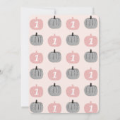 リトルカボチャ1st誕生日招待状ターニング1 招待状 (裏面)