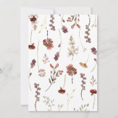 リトルカボチャ1st誕生日、フローラファースト誕生日 招待状 (裏面)