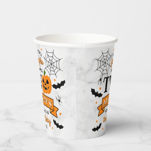 リトルカボチャ2ハロウィーン2回目の誕生日 紙コップ (右)