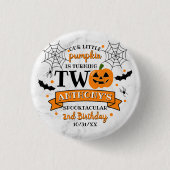 リトルカボチャ2ハロウィーン2回目の誕生日 缶バッジ (正面)