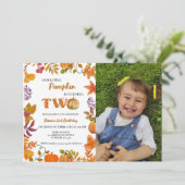 リトルカボチャ2nd女の子誕生日 招待状 (スタンド正面)